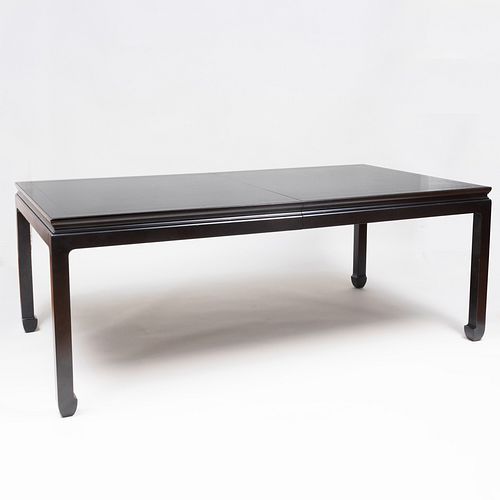 Bittners Chinese Style Black Lacquer Extension Dining Table