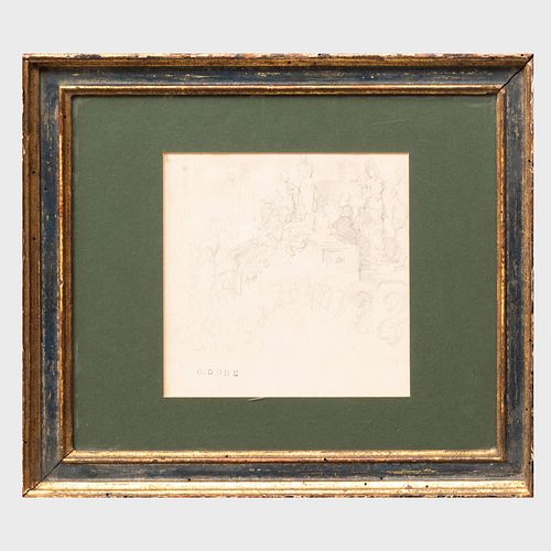 Gustave Doré (1832-1883): Design for an Architectural Pediment or a Publication
