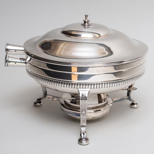Tiffany & Co. Silver Plate Chafing Dish on Stand 