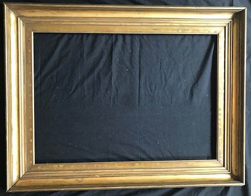 Antique Gold Leaf with Leaf Motif Wood Picture Frame, 19th- early 20th C