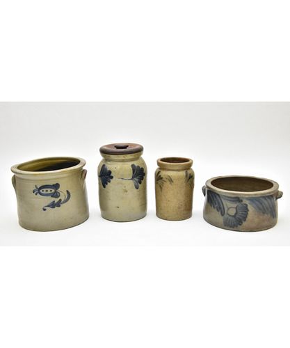 Four Pieces of Stoneware