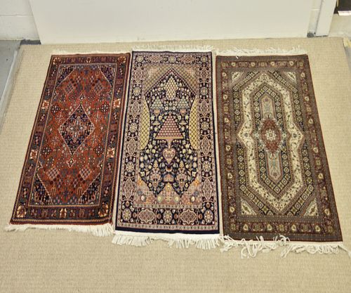 Three Colorful Persian Carpets