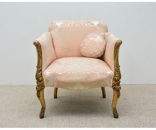 Pink Upholstered Bedroom Chair