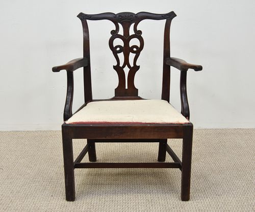Chippendale Open Armchair
