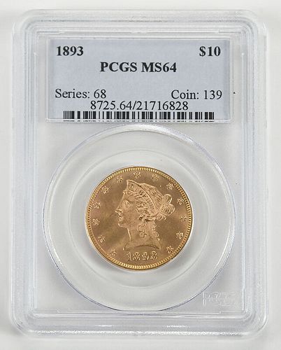 1893 Liberty Head $10 Gold Coin