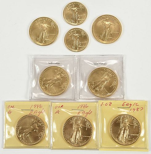 Group of American Gold Eagles