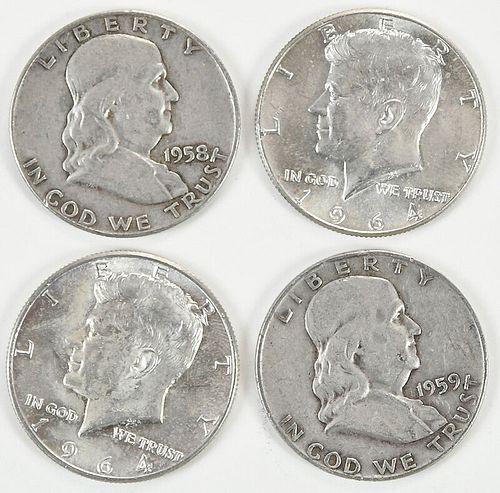 Group of Silver Half Dollars 