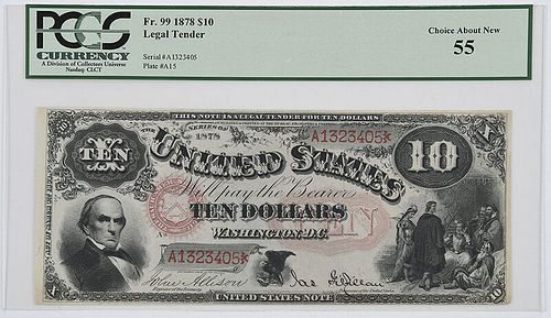1878 $10 Legal Tender