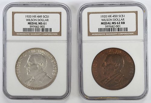 Wilson Dollars, Copper and Silver