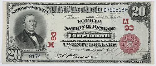 1902 $20 Fourth NB Cincinnati, Ohio