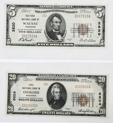 Two Small Wisconsin National Notes 