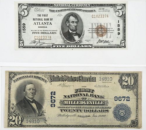 Two Georgia National Notes 