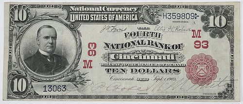 1902 $10 Fourth NB Cincinnati, Ohio