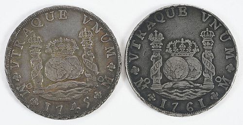 Two Mexican Eight Reales 