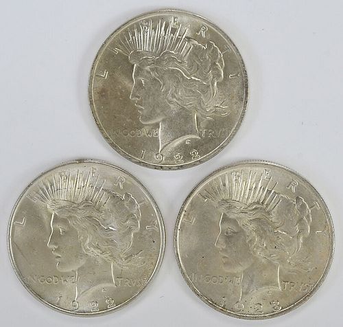 200 Uncirculated Peace Silver Dollars