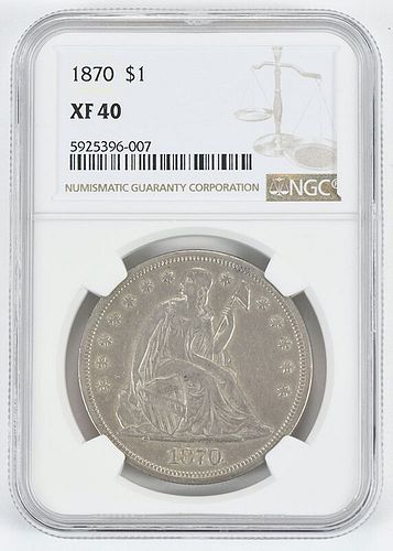 1870 Seated Liberty Dollar