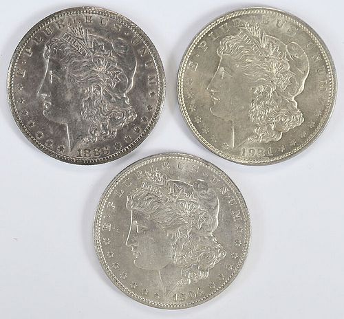 21 Morgan Silver Dollars 