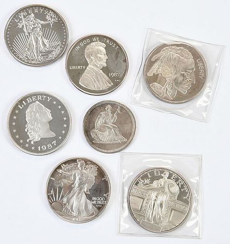 Group of Silver Rounds