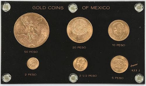 Type Set Mexican Gold Coins