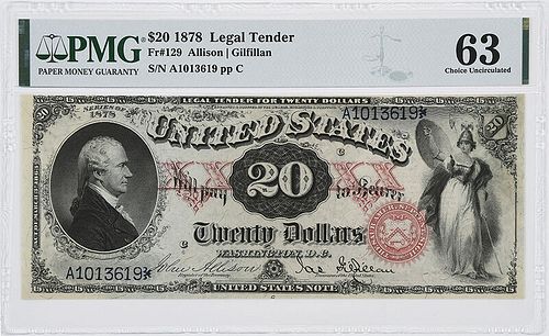 1878 $20 Legal Tender