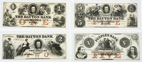 Four Minnesota Obsolete Bank Notes