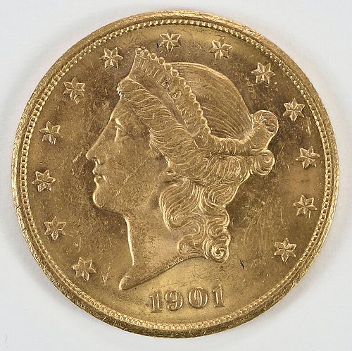 1901-S Liberty Head $20 Gold Coin