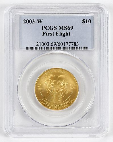 First in Flight Gold Commemorative $10 