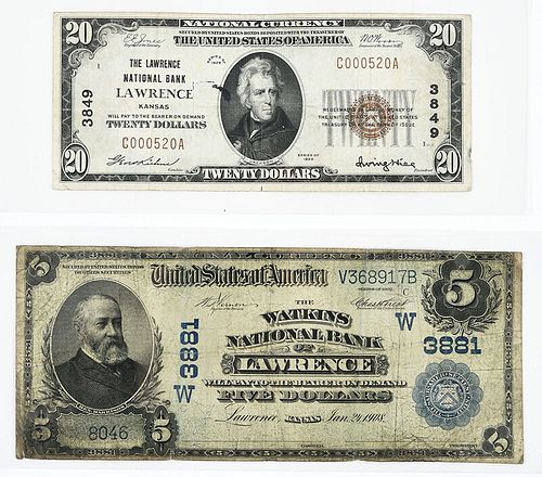 Two Lawrence, Kansas National Notes 