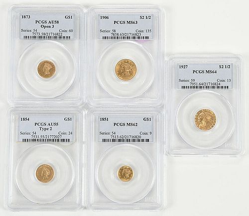 Five Small Gold Coins