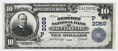 1902 $10 Deseret NB Salt Lake City, Utah 