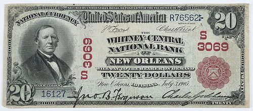1902 $20 Whitney-Central NB New Orleans, LA