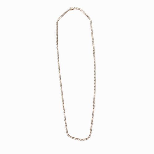 Approx 25.00ct Rose Gold Diamond Necklace