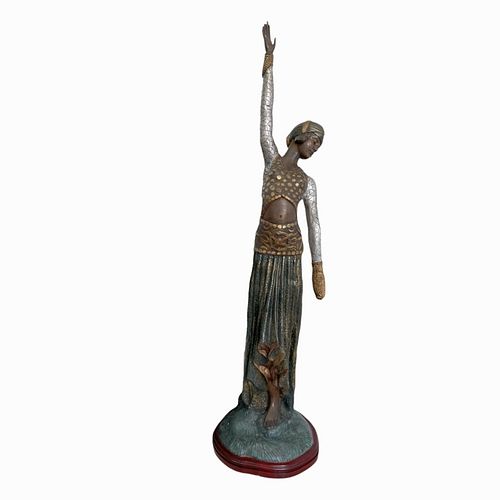 Mediterranean Woman Bronze Sculpture