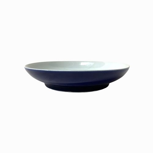 Qing Dynasty Blue Porcelain Plate