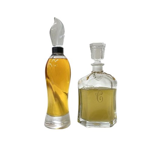 Two Large Decorative Perfume Bottles