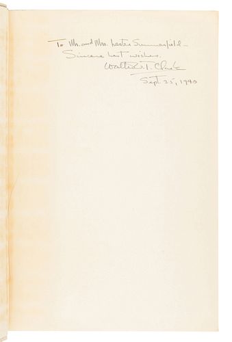 CLARK, Walter Van Tilburg (1909-1979). The Ox-Bow Incident. New York: Random House, 1940.