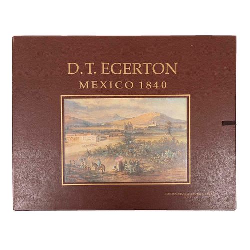 LIBRO CON REPRODUCCIONES DE VISTAS MEXICANAS. Egerton, Daniel Thomas. México 1840. México: Editorial Central de Publicaciones, 1990.