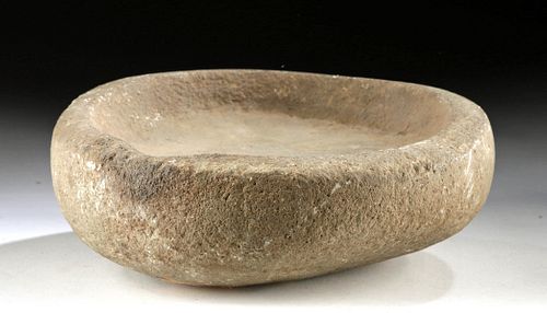 Ancient Pacific Northwest Stone Mortar Bowl