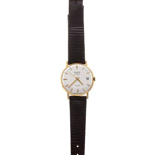 A Gent's Vintage 18K Miramar Geneve Wrist Watch