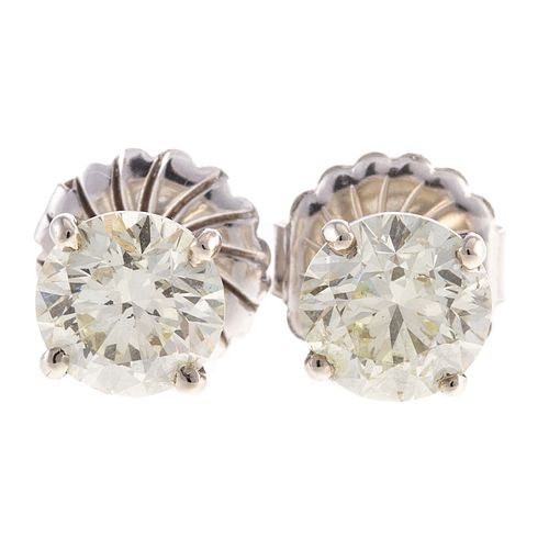 A Pair of Martini Set Diamond Stud Earrings