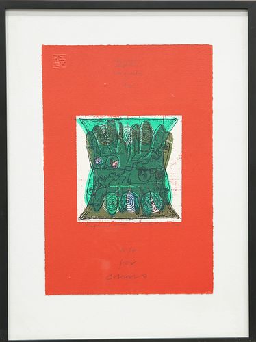 GORDON HOUSE (1932-2004), TRADESCANT HANDS, artist's proof,