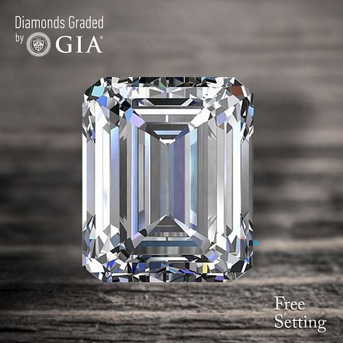 5.01 ct, D/FL, TYPE IIA Emerald cut Diamond. Unmounted. Appraised Value: $1,202,400 