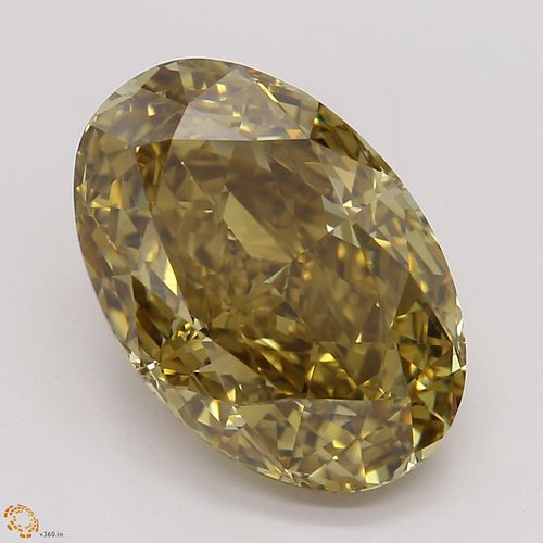 3.28 ct, Natural Fancy Deep Brown Yellow Even Color, VVS2, Pear cut Diamond (GIA Graded), Unmounted, Appraised Value: $34,100 