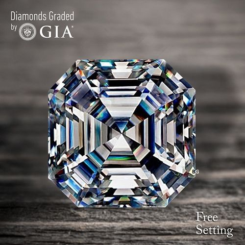 4.08 ct, D/VS1, Sq. Emerald cut Diamond. Unmounted. Appraised Value: $301,900 