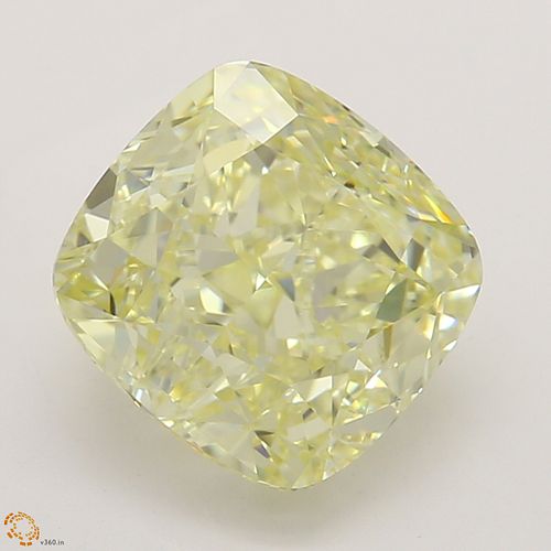 1.70 ct, Natural Fancy Yellow Even Color, VVS2, Cushion cut Diamond (GIA Graded), Unmounted, Appraised Value: $24,700 