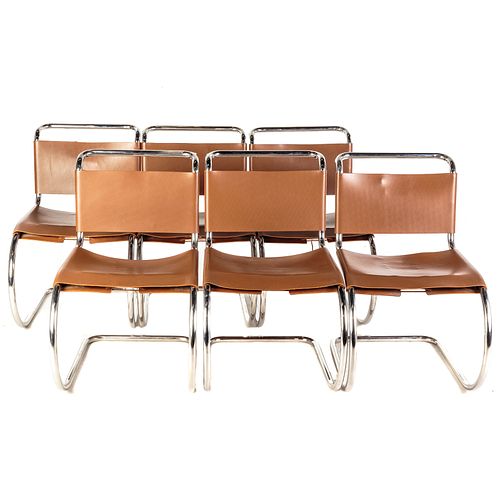 Six MR Ludwig Mies Van Der Rohe Chairs For Thonet