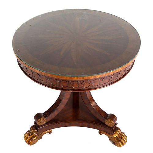 Maitland-Smith Regency Style Mahogany Center Table