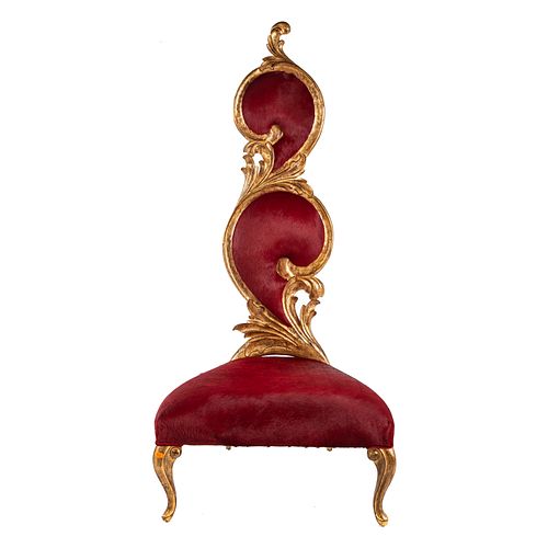 Baroque Style Giltwood Throne Chair