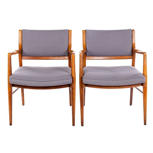 Pair of Danish Mid-Century Style Arm Chairs