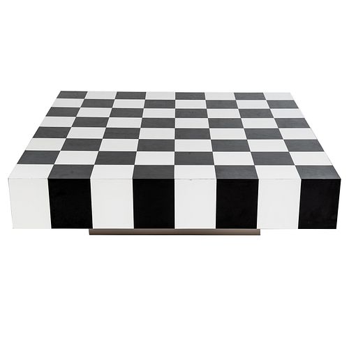 Modern Checkerboard Cocktail Table